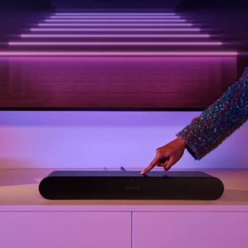 Sonos Ray Soundbar – Einzigartig kompakte All-in-One-Soundbar mit Blockbuster-Sound für Filme, Spiele und WLAN-Musikstreaming – Kompatibel App und Apple AirPlay – In Schwarz - 7