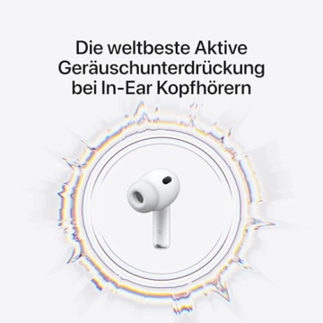 Apple AirPods Pro 3 Kabellose In‑Ear Kopfhörer, Aktive Geräuschunterdrückung, Herzfrequenzmessung, Hörgerätefunktion, Bluetooth Kopfhörer, 3D Audio, Hi‑Fi Sound, Laden über USB‑C - 2