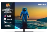 Philips Ambilight 65OLED810 4K OLED Smart TV - 65 Zoll Display mit P5 AI Perfect Picture Engine Ultra HD, Titan OS, Dolby Vision und Atmos Sound - Funktioniert mit Alexa und Google Sprachassistent - 1