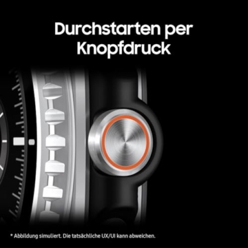 Samsung Galaxy Watch8 Classic Smartwatch, Fitness-Uhr und Fitness Tracker, Hybrid Band und Wearable Display, Drehbare Lünette, 64 GB Speicher, 46 mm, Bluetooth, Black, 3 Jahre Herstellergarantie - 5