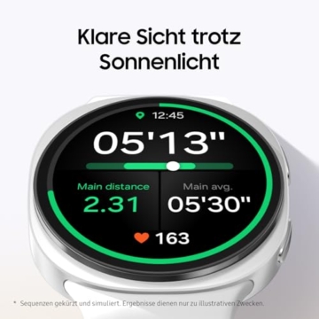 Samsung Galaxy Watch8 Smartwatch mit Galaxy AI, Fitness-Uhr und Fitness-Tracker, Sport Band, Wellness- und Schlaf-Coaching, 44 mm, Bluetooth, Graphite, 3 Jahre Herstellergarantie - 4