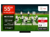 TCL 55Q7C QLED Mini LED Fernseher, 55 Zoll, 4K HDR Premium, Dolby Vision IQ & Atmos, Smart TV mit Google TV, Bang & Olufsen 6.2.2 Sound, 144Hz VRR, AMD FreeSync Premium Pro, HDMI 2.1, AirPlay 2, Alexa - 1