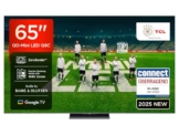 Fernseher TCL 65Q8C 65 Zoll QD-Mini LED, 4K HDR Premium 4500, ZeroBorder™, Smart Google TV, CrystGlow WHVA-Panel, Audio von Bang & Olufsen, 144Hz Motion Clarity Pro, Dolby Vision IQ & Atmos - 1