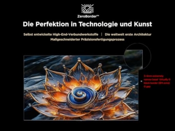 Fernseher TCL 65Q8C 65 Zoll QD-Mini LED, 4K HDR Premium 4500, ZeroBorder™, Smart Google TV, CrystGlow WHVA-Panel, Audio von Bang & Olufsen, 144Hz Motion Clarity Pro, Dolby Vision IQ & Atmos - 5