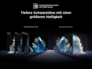 Fernseher TCL 65Q8C 65 Zoll QD-Mini LED, 4K HDR Premium 4500, ZeroBorder™, Smart Google TV, CrystGlow WHVA-Panel, Audio von Bang & Olufsen, 144Hz Motion Clarity Pro, Dolby Vision IQ & Atmos - 7