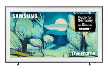 Samsung The Frame LS03F 4K QLED 55 Zoll (138 cm) UHD Fernseher, Modern Frame Design, NQ4 AI Gen2 Prozessor, Art Mode, Artful Picture Quality, One Connect Kabel, Samsung Vision AI Smart TV - 1