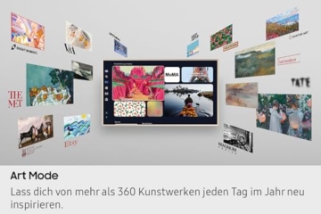 Samsung The Frame LS03F 4K QLED 55 Zoll (138 cm) UHD Fernseher, Modern Frame Design, NQ4 AI Gen2 Prozessor, Art Mode, Artful Picture Quality, One Connect Kabel, Samsung Vision AI Smart TV - 9