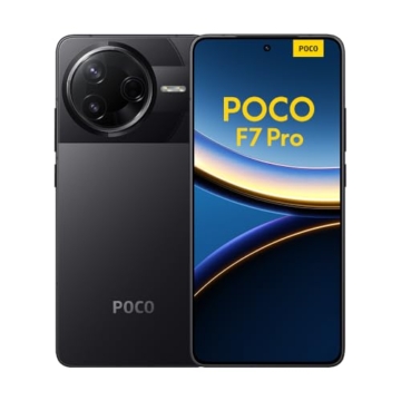 XIAOMI Poco F7 Pro Smartphone, 12+256GB, Schwarz, Handy ohne Vertrag, 50 MP, 120Hz AMOLED Display, Snapdragon Prozessor, 6000mAh Akku, 90W HyperCharge, HyperAI, Dual-SIM - 1