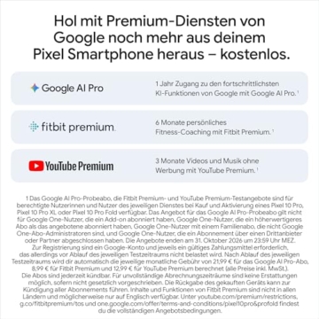 Google Pixel 10 Pro XL – Android-Smartphone ohne SIM-Lock, mit Gemini, Dreifach-Rückkamera, mehr als 24 Stunden Akkulaufzeit und 6,8 Zoll großem Super Actua-Display – Obsidian, 256GB - 13
