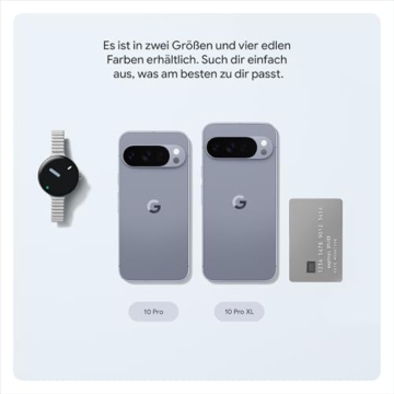 Google Pixel 10 Pro XL – Android-Smartphone ohne SIM-Lock, mit Gemini, Dreifach-Rückkamera, mehr als 24 Stunden Akkulaufzeit und 6,8 Zoll großem Super Actua-Display – Obsidian, 256GB - 8