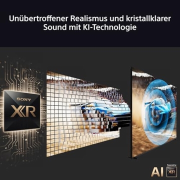 Sony BRAVIA 8 II - QD-OLED, AI XR Processor, Acoustic Surface Audio+, Dolby Vision/Atmos, IMAX Enhanced, Google TV (2025), Google Cast, Apple AirPlay 2, Eco Dashboard 2, Game Menu 2 – 55 Zoll - 2