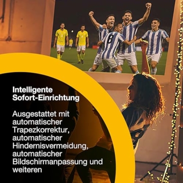 Epson Lifestudio Flex Plus EF-72 Eiche – Tragbarer Smart-Projektor mit Google TV, 4K Pro UHD, Bose Sound, LED-Seitenlicht, verstellbarem Stand, für Innen & Außen, 5 Jahre Geräteschutz* - 11
