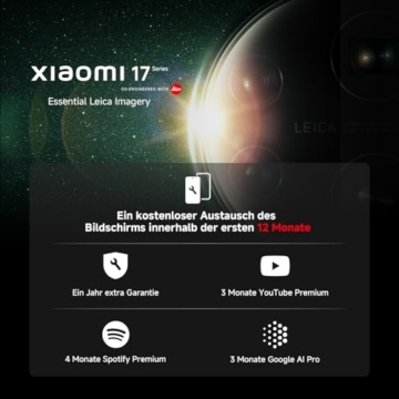 XIAOMI 17 Ultra Smartphone 16+512 GB, Leica 200 MP Teleobjektiv (75–100 mm), Leica APO Optik, LOFIC HDR Technologie, HyperAI, Schwarz, 3 Jahre Garantie - 6