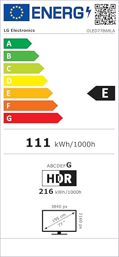 LG OLED55B68LA TV 55 Zoll (139 cm) 4K OLED AI TV (α8 Gen3 4K AI Prozessor, webOS 26, 120Hz (VRR bis zu 120Hz)) [Modelljahr 2026] [Energieklasse F] - 24