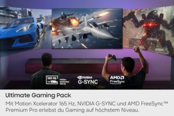 Samsung OLED S95H 4K 65 Zoll (163 cm), UHD Fernseher, Antireflexion mit Glare Free, OLED HDR pro, Ultimate Gaming Pack (NVIDIA G-SYNC & AMD FreeSync Pro) mit 165Hz, HDMI 2.1, Dolby Atmos, Smart AI TV - 6